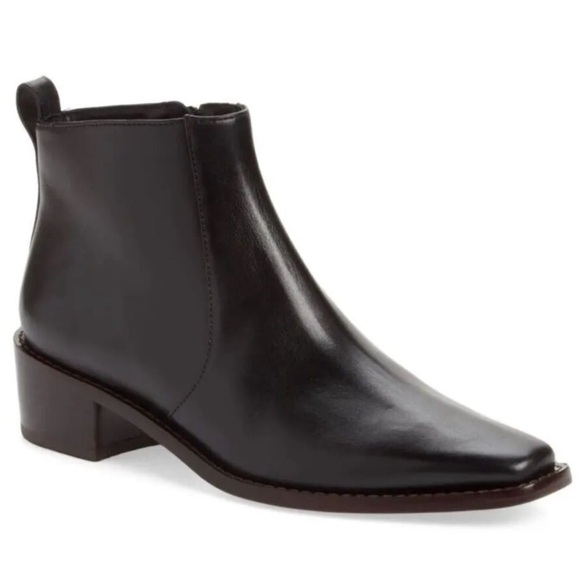 Tori Burch Zip Booties, Black Ankle Boots, Size 6 - Picture 3 of 16